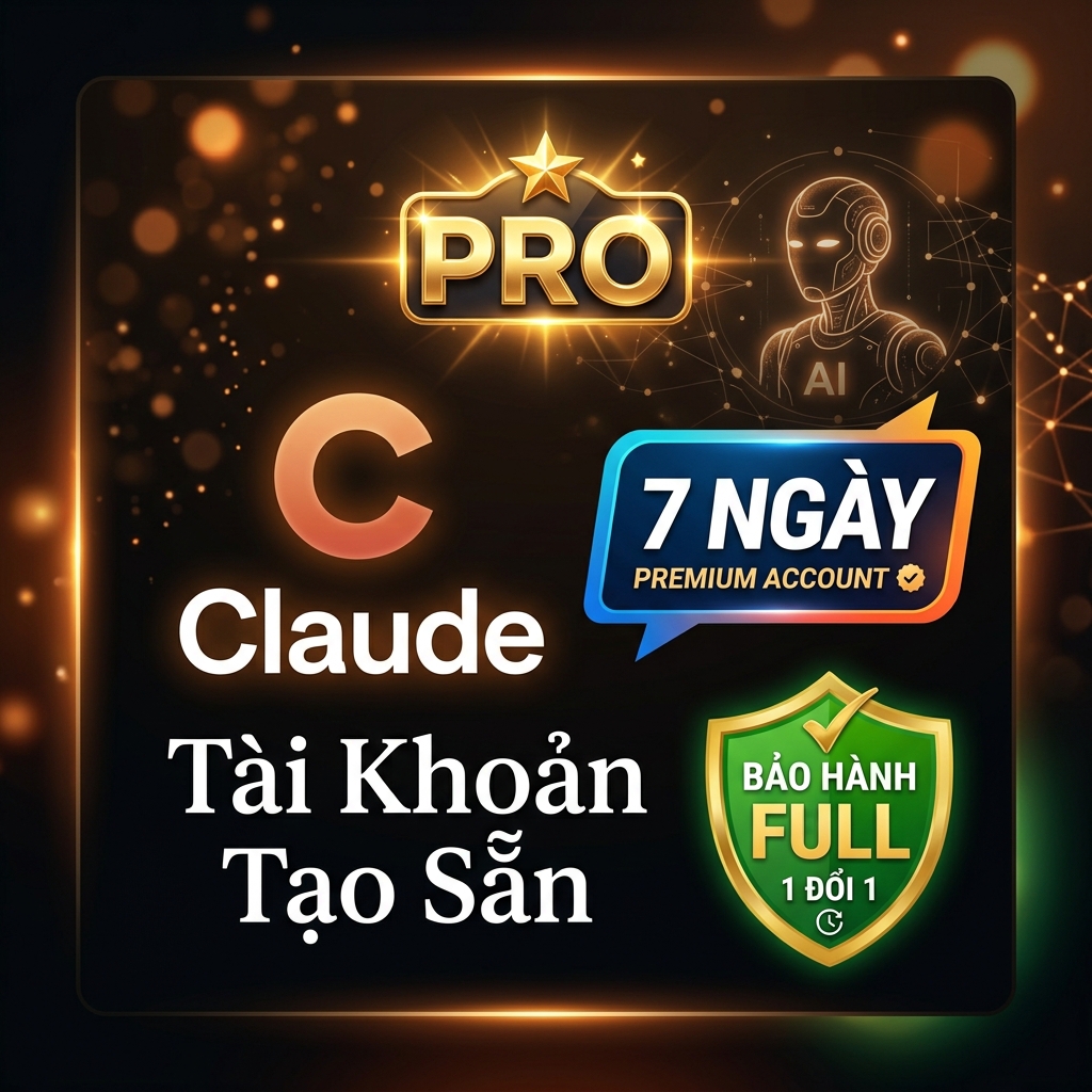 Claude Pro 7 Ngày Nâng Chính Chủ