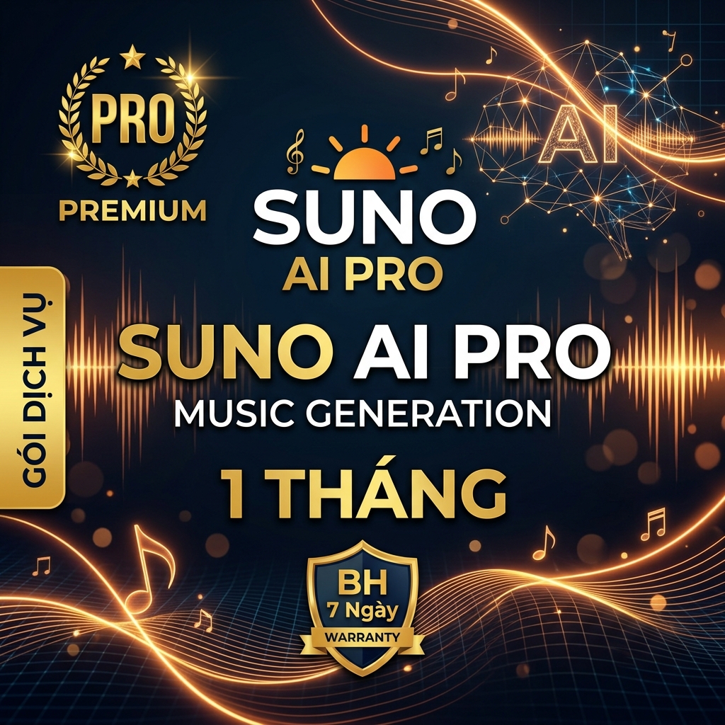 Suno Pre 1 tháng - BH 7 ngày